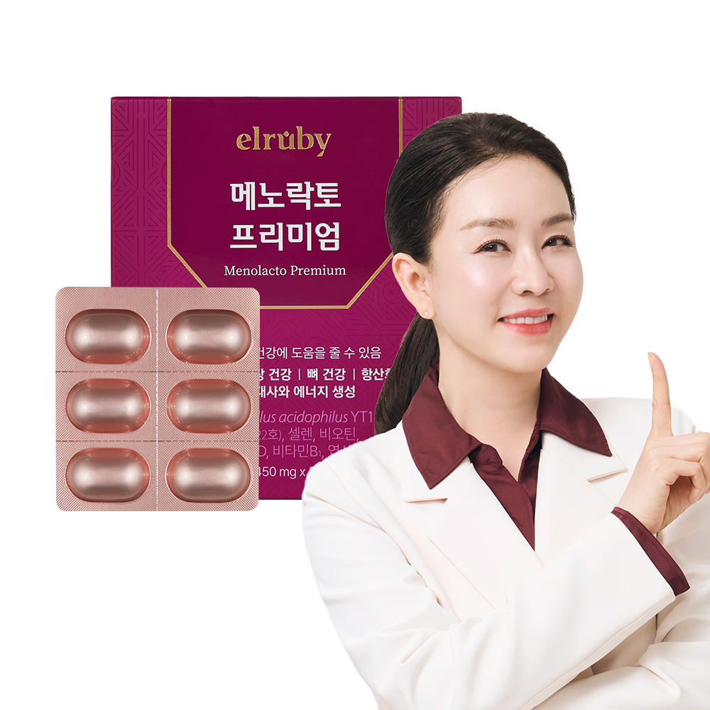 [휴온스N] 김정난 갱년기유산균YT1 엘루비 메노락토 프리미엄 1개월 30캡슐, 1개