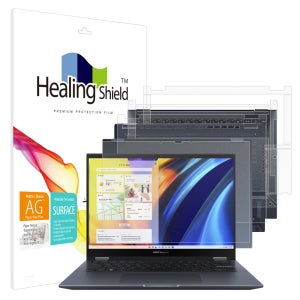 에이수스 비보북 S 14 플립 TP3402 항균 종이질감 블루라이트차단 액정1매 외부3종