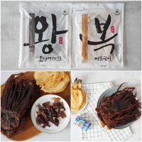 바베큐아저씨 왕오징어다리 건오징어 160g+복어포구이 200g 왕복세트