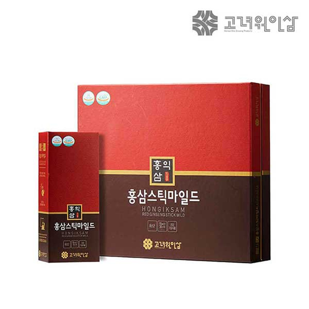 홍익삼 홍삼스틱마일드 국산 6년근 홍삼 10mlX30포 홍삼선물세트