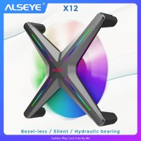 ALSEYE-X12 Sync 5v-3pin RGB 컨트롤과 호환되는 120mm 조정 가능한 PC 냉각 팬 3 세트와 함께 사용 필요