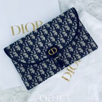 [DIOR] 디올 바비 파우치 클러치 백 오블리크 자카드 블루 BOBBY POUCH Oblique Jacquard Blue S5706UTZQ M928