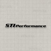 STI Performance 퍼포먼스 스티커 A타입 검정 10cm x 0.8cm