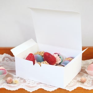 마카롱8구 또는뚱카롱상자6구상자 (뉴화이트 N-1613 ) 50매