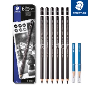 스테들러 루모그라프 블랙연필 100B 미술 화방 스케치 연필