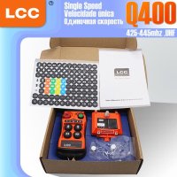 리모컨 찾기 LCC Q400 산업용 제어 4 버튼 스위치 크레인 리프트 12v 24v 단일 속도 무선