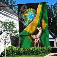 브라질 국기 3D 전체 인쇄 정원 플래그 집 장식 양면