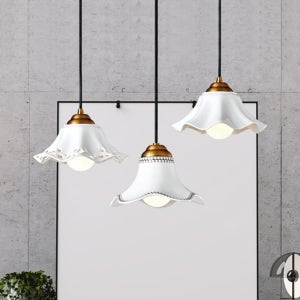 웨이브도자기1등 식탁전등 LED식탁등