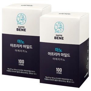 카페베네 마노 아프리카 마일드 아메리카노 100T 2개