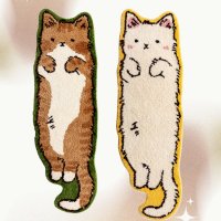 수심 Meow Green Rug 고양이 러그 발매트 카펫 귀여운 동물 침실 거실 유니크