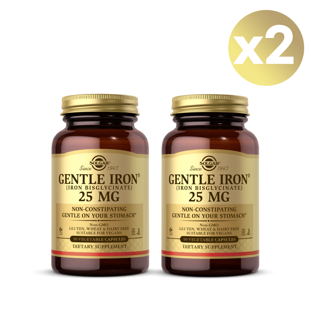 솔가 철분 25mg 90캡슐 x 2통 젠틀아이언
