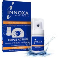 프랑스 Innoxa 이녹사 붉은 눈과 짜증나는 눈꺼풀을 위한 트리플액션 스프레이 10ml 2개