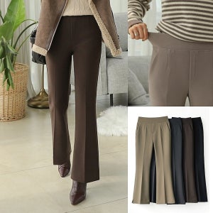 빅사이즈슬랙스 최강스판 부츠컷 밴딩슬랙스 XL 88사이즈 가을 정장바지 기모