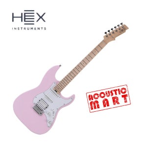 헥스 일렉기타 E100 PLUS S/PPK 무광 파스텔 핑크