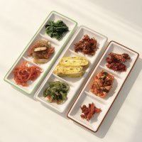 KAMOR 3칸 나눔접시 도자기 반찬 삼절 접시 화이트