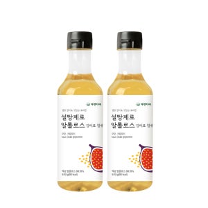 [설탕대체 대체당] 자연지애 설탕제로 알룰로스 시럽 540g, 2개