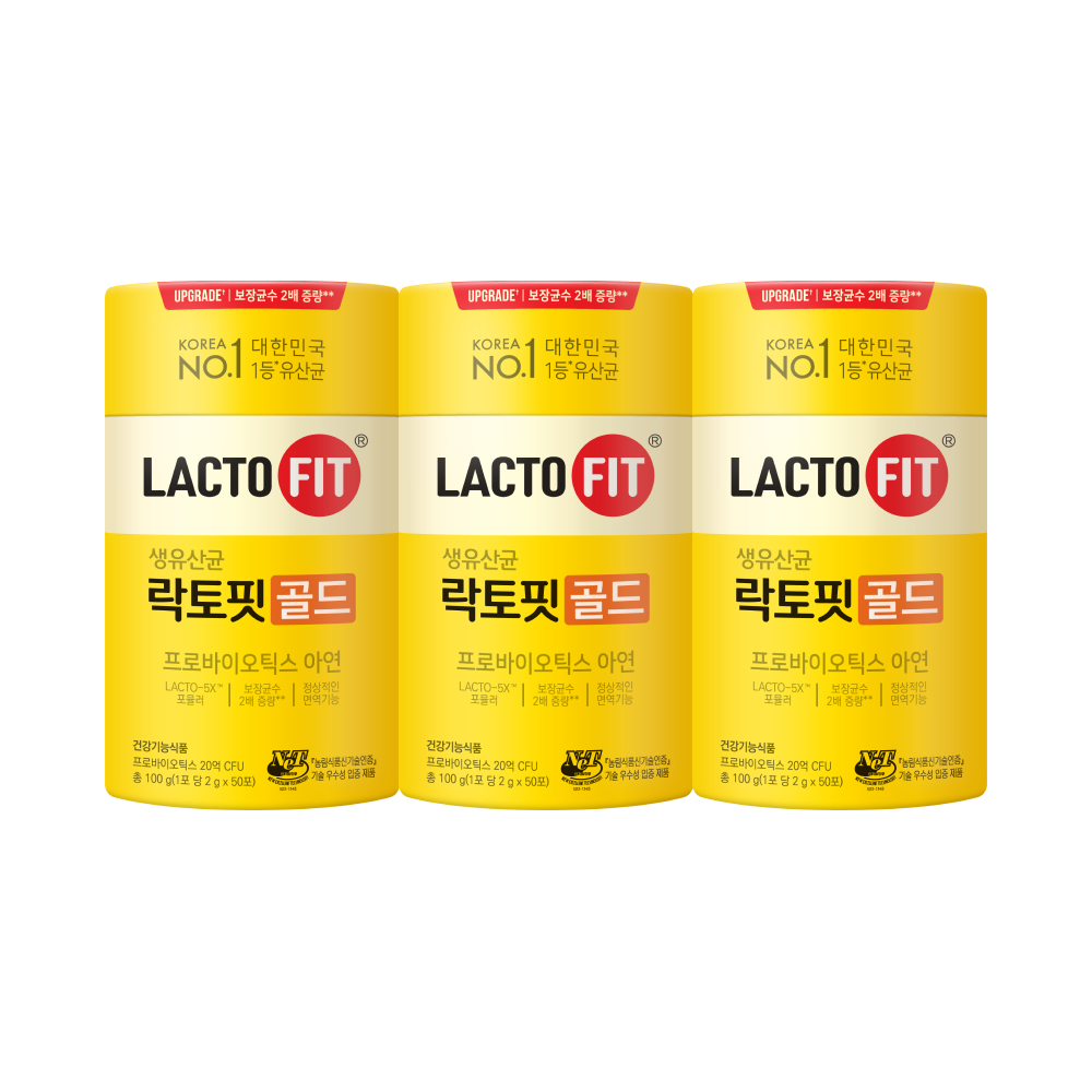 종근당건강 락토핏 골드 50포, 3개