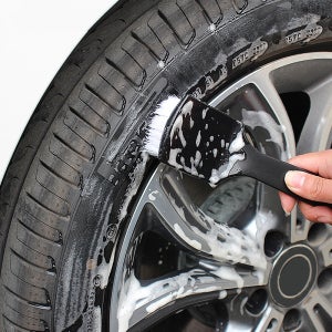 자동차 타이어 브러쉬 (세차솔 고탄성나이론 이물질제거 오염물제거)