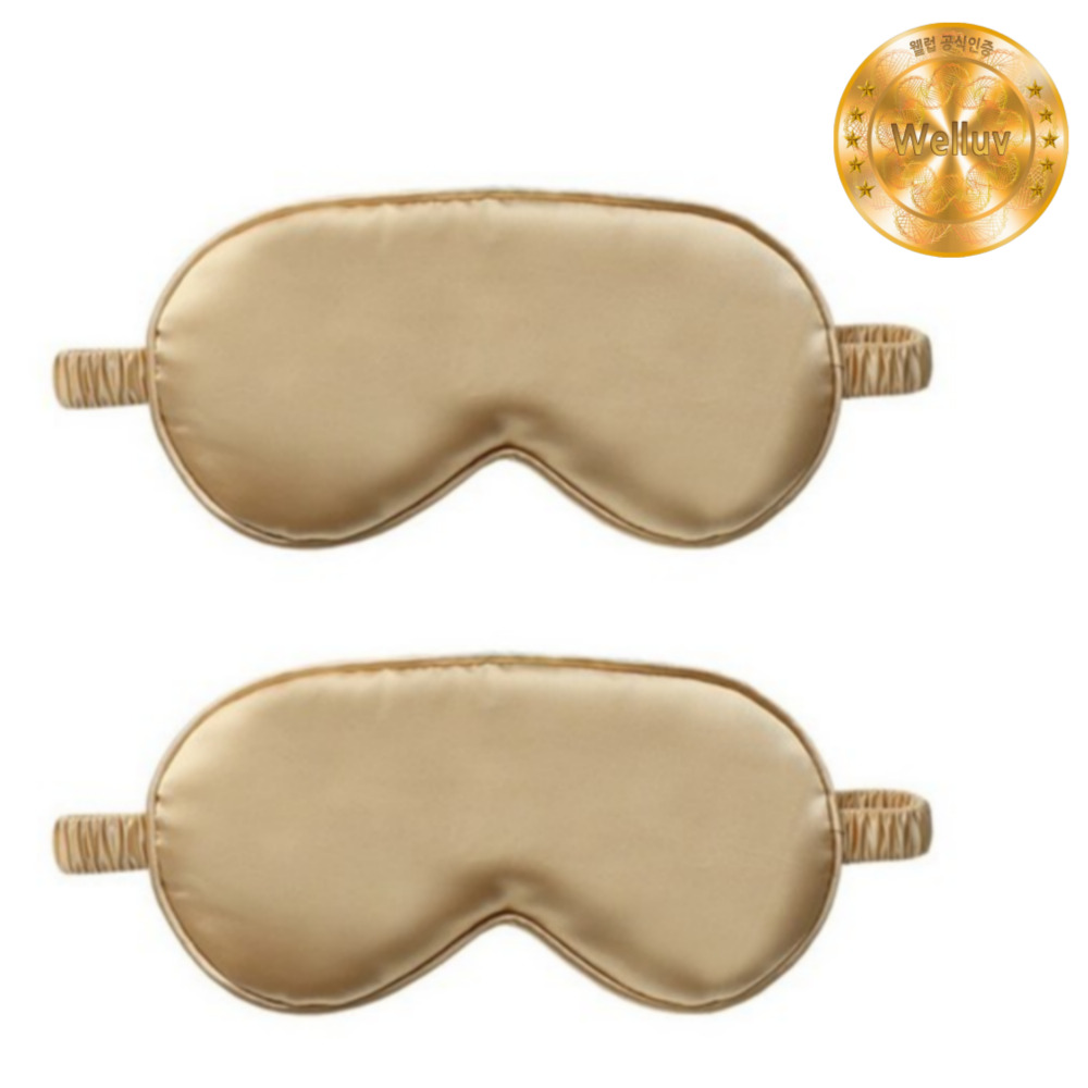 <b>웰럽</b> 실크 <b>수면</b>안대 암막 눈 안대 2개 WL-1141