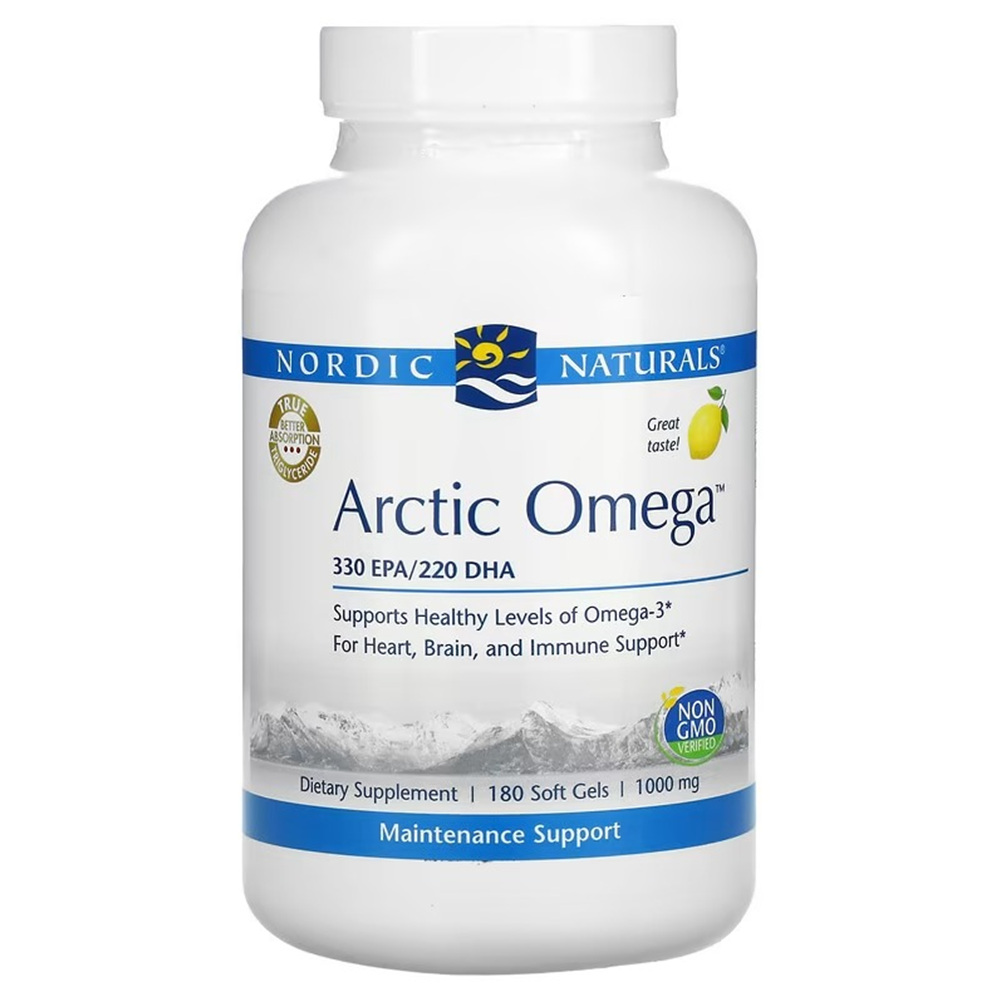 노르딕내츄럴스 <b>Arctic Omega</b> <b>오메가</b> 레몬 <b>1000mg</b> 180소프트젤
