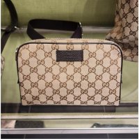 GUCCI 이탈리아 직구 구찌 GG 캔버스 바이커 힙색 449174