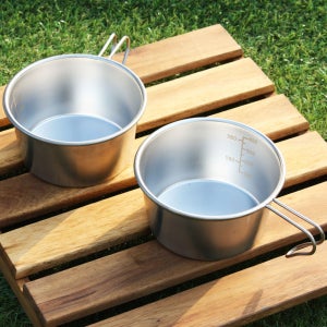 아웃도어 304 시에라컵 400ml 티타늄 소주잔 등산 백패킹 등산용 술잔 캠핑머그컵