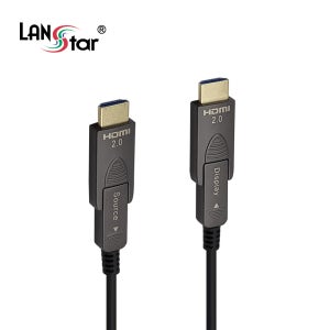 LANstar HDMI V2.0 분리형 AOC 광 케이블 80m 4K 60Hz LS-H20AOC80