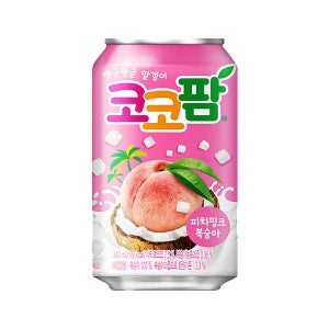 [중앙몰] 코코팜 피치 핑크 340ml 24캔 뚱캔 과즙 음료수 캔음료