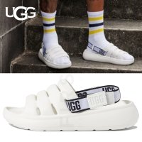 어그슬리퍼 남성 어그 샌들 예 플랫폼 UGG 화이트 키높이