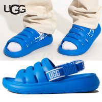 어그슬리퍼 남성 어그 샌들 예 플랫폼 UGG 블루 키높이