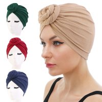 여자 여성 히잡 ,hijab 롱 스카프 머플러 터번 코튼 탑 매듭 꽃 장식 headwrap 헤어 커버 비니 헤드 착용 솔리드 컬러 인도 모자 액세서리 아랍 중동 여행 필수품