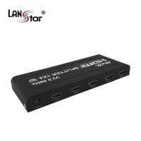 LANstar HDMI 분배기 1:4 TV 컴퓨터 4K 60Hz UHD LS-HD204N