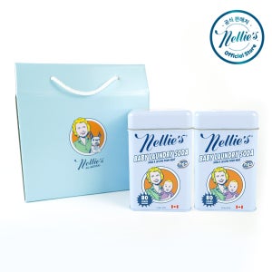 넬리 집들이 선물세트 아기세탁세제 가루세제 본품 2개 (무향/무색소/무형광증백제)