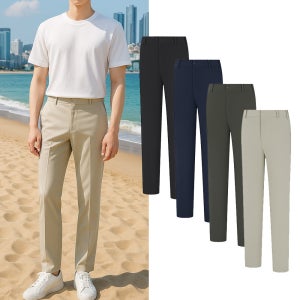 콜핑 남성 하이쿨 기본 등산 스판 밴딩 바지 아나이(남)