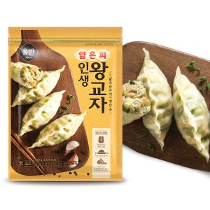 신세계푸드 올반 얇은피 인생 왕교자 1,050g 1개 만두 간식 야식 안주