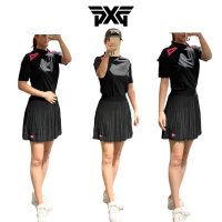 PXG 여성골프스커트 Flex Pleated Skirt 블랙 플리츠스커트 여자골프치마