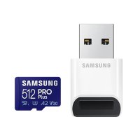 삼성 메모리카드 마이크로 SD카드 512G 블랙박스 외장 메모리/ PRO PLUS 512기가 USB 전용리더기