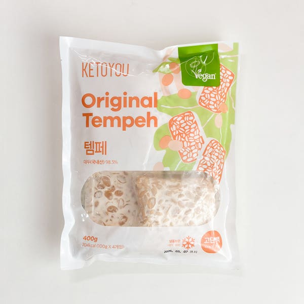 국산콩만 사용한 키토유 템페 100% 식물성 단백질, 4개입 400g