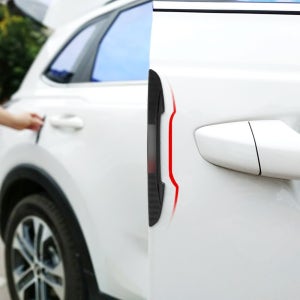 자동차 사이드 도어 백미러 가장자리 보호 스트립 6 개 문콕 긁힘 방지 3D 스티커