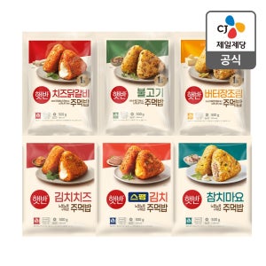 햇반 주먹밥 500g x5개 쟁여두기 냉동 (불고기 김치치즈 스팸김치 버터장조림 참치마요 치즈닭갈비)