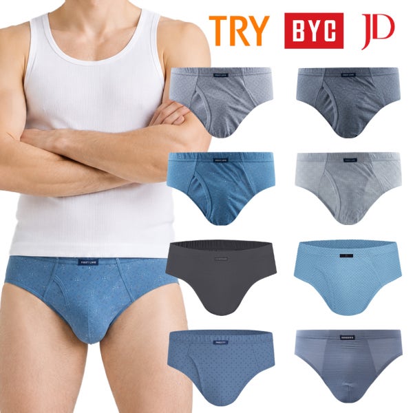 트라이 BYC 제임스딘 남성 순면 40수 80수 면스판 인견 삼각팬티 팬티 3매입 모음전