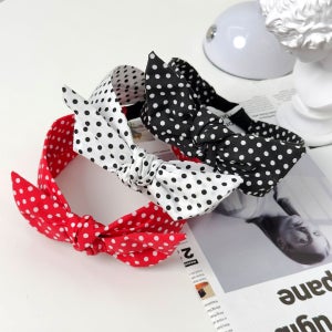 땡땡이 도트 리본 꼬임 반다나 페이즐리 헤어밴드 와이어 머리띠 넓은 와이드 데일리 3컬러