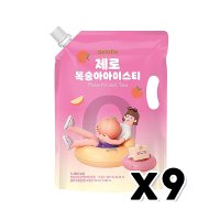 델라페 제로복숭아아이스티 대용량파우치음료 1L x 9개