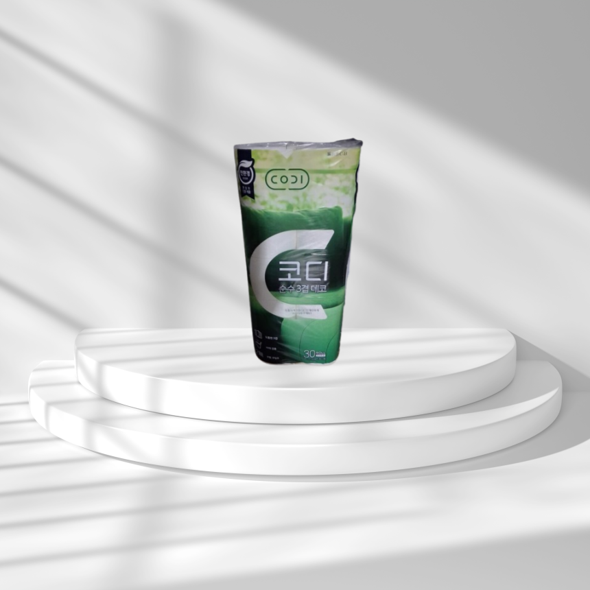코디 화장지 순수 3겹 데코 30m 30롤 x 3팩