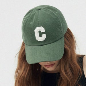 국내생산 C와펜 골덴 볼캡 남녀공용 코듀로이 캡모자 가을 겨울 야구모자