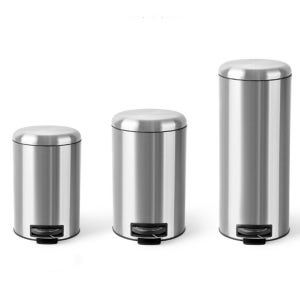 30L 20L 10L 종량제 쓰레기통 대형 화장실 주방 무소음 페달 스텐 휴지통