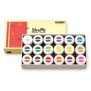 신한 샤미 포스터칼라 18색 20ml/학생용 포스터물감