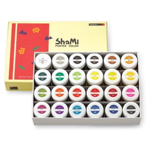 신한 샤미 포스터칼라 24색 20ml/학생용 포스터물감
