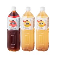 맑은 엿기름 16시간 윤성순 장모님 식혜(1500ml 2개)+계피 생강 5시간 수정과(1500ml 1개) 세트