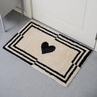 소이벨 블랙하트 러그 미끄럼방지 발매트 BLACK HEART RUG